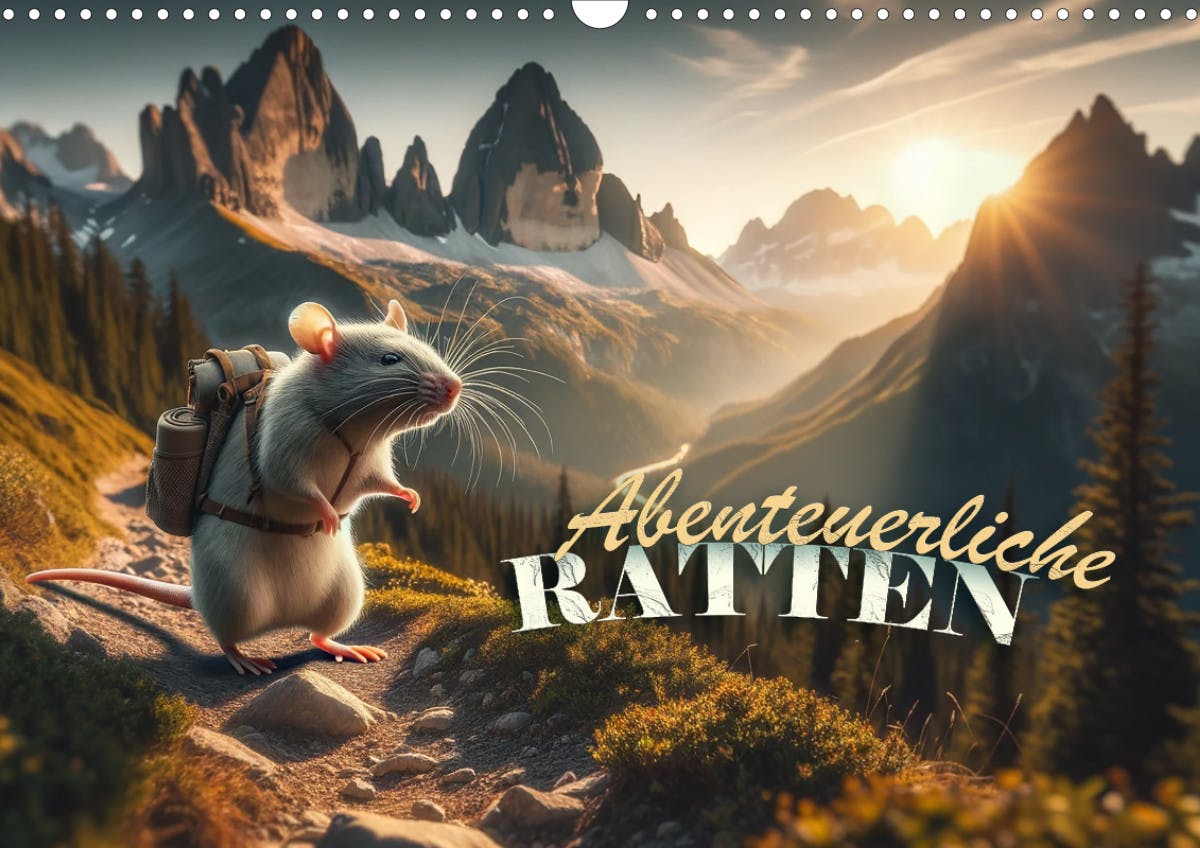 Deckblatt des Kalenders "Abenteuerliche Ratten"