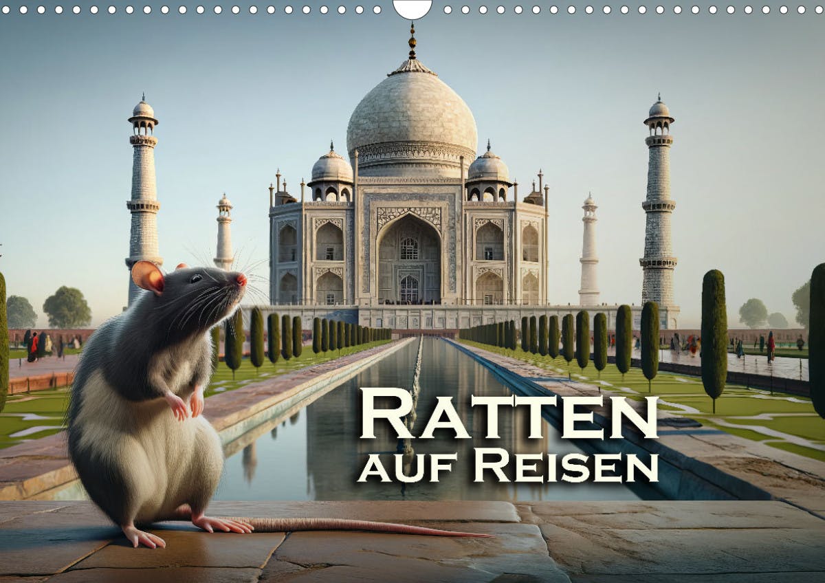 Deckblatt des Kalenders "Ratten auf Reisen"