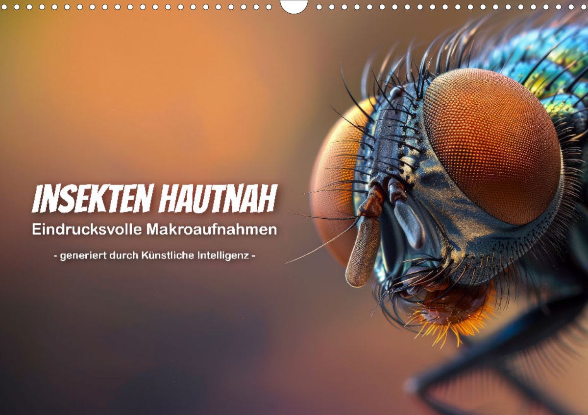 Deckblatt des Kalenders "Insekten hautnah"